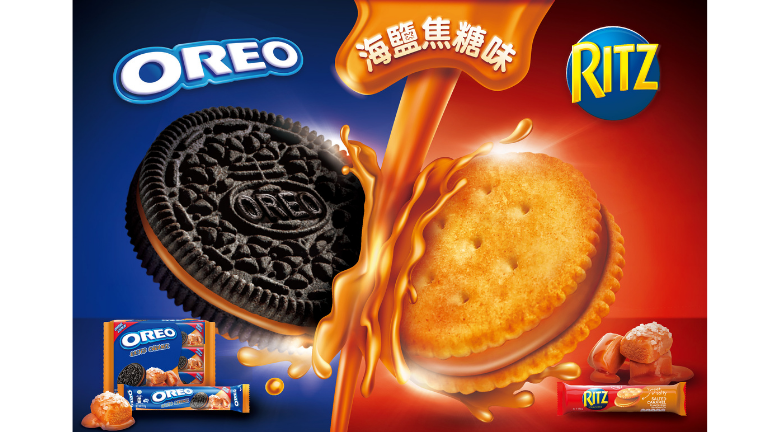 【餅乾大比拼】 OREO VS RITZ 史上首次正面交鋒 海鹽焦糖夾心兩極鹹甜 挑戰味覺界限