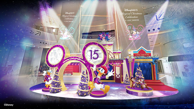 奇妙聖誕慶典AT LEE GARDENS 慶祝香港迪士尼樂園15周年