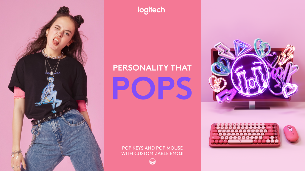 Logitech POP KEYS 無線藍牙機械鍵盤耀眼登場 全球首創可更換EMOJI表情符號鍵帽 顛覆想像大膽表態
