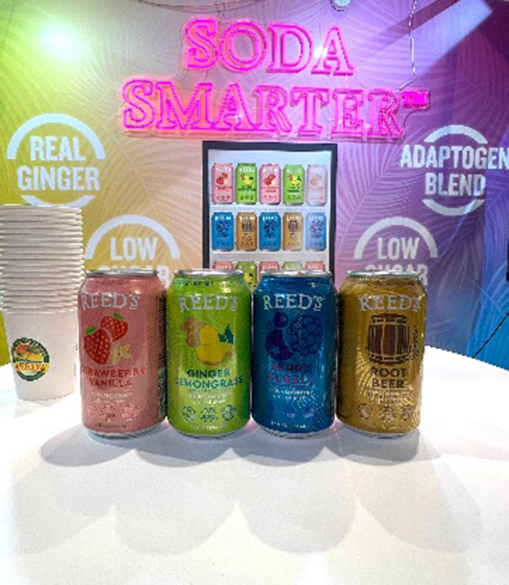 Reed's新登場的水果風味飲品,以生薑、益生元和適應原為原料,一共有四款不同口味。