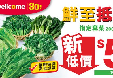 惠康新低價$5起 入手優質蔬菜<br>聯同叮咚買菜 零化學農藥 每日新鮮直送