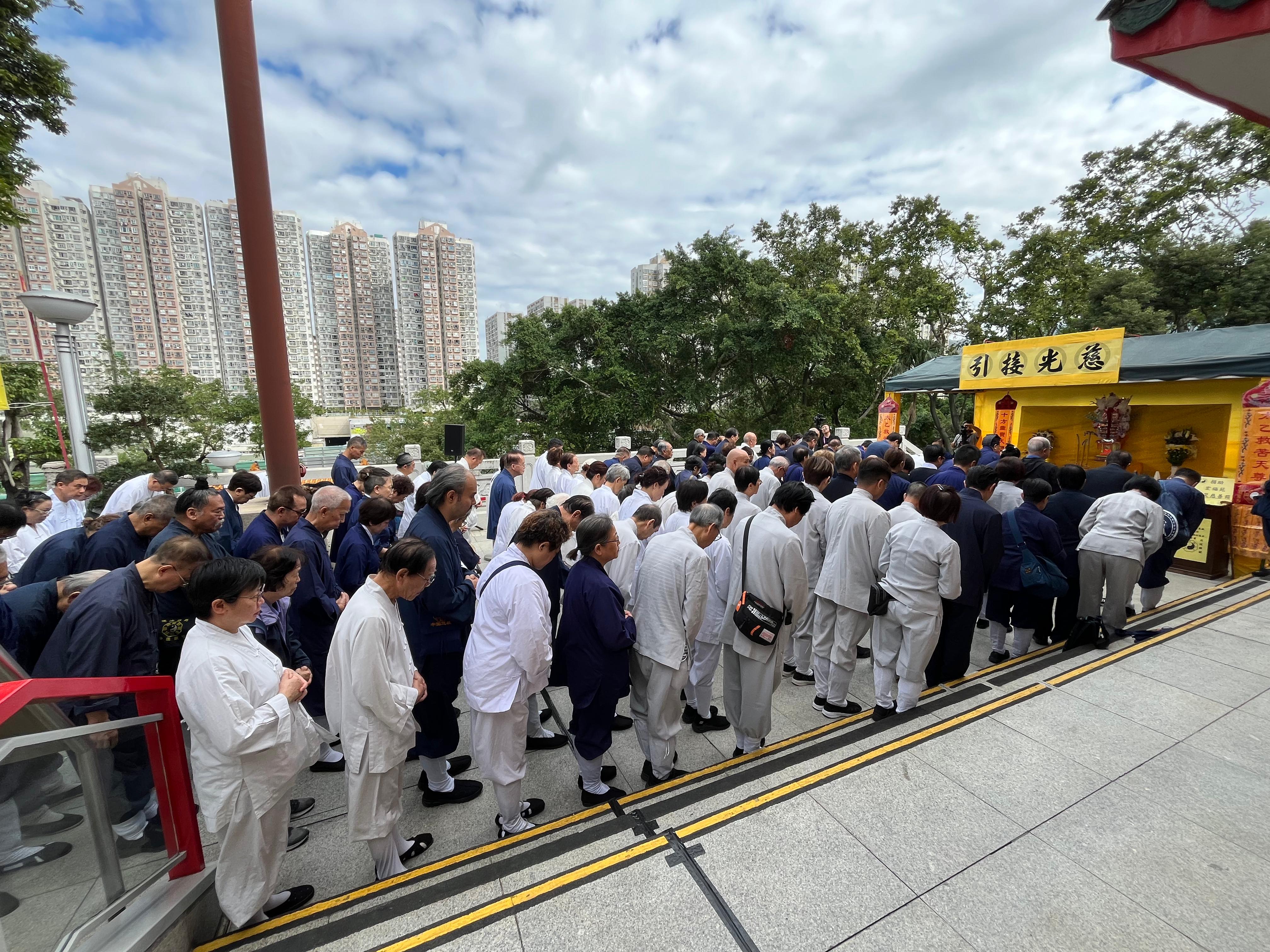 「超度大埔宏福苑火災罹難者法會」公祭儀式