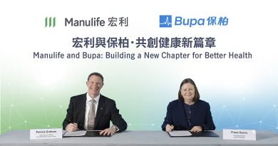 宏利與保柏簽訂合作備忘錄，於香港展開策略性合作，攜手創建更強大、更完善的醫療服務網絡，為客戶提供更便捷及多元化的選擇。宏利香港及澳門行政總裁白凱榮（左）及保柏香港董事總經理夏思雅（右）出席備忘錄簽署儀式。