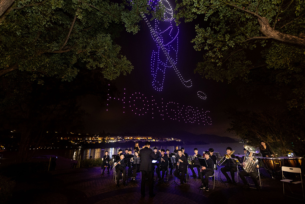 開幕禮於愉景灣上空上演無人機表演，並有管弦樂團現場伴奏。