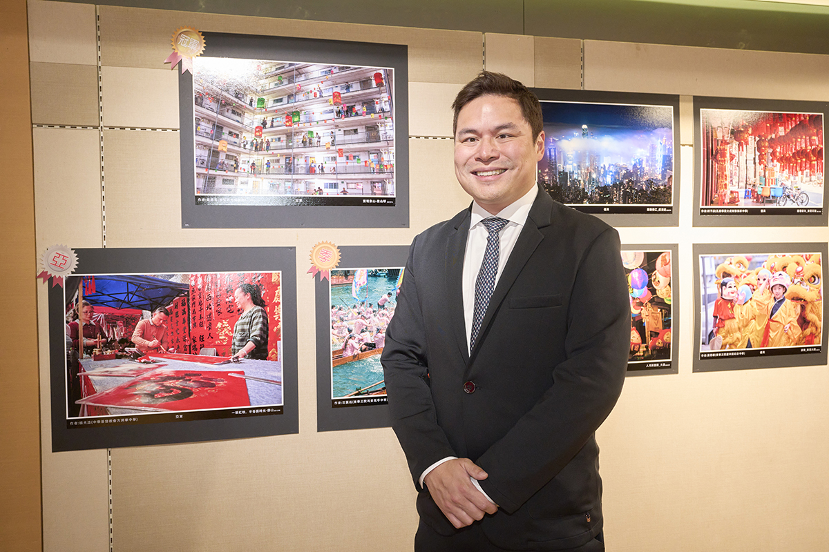 余偉傑鼓勵學生全面發展，積極參與課餘活動，找到自己的興趣愛好，並持之以恆發展。