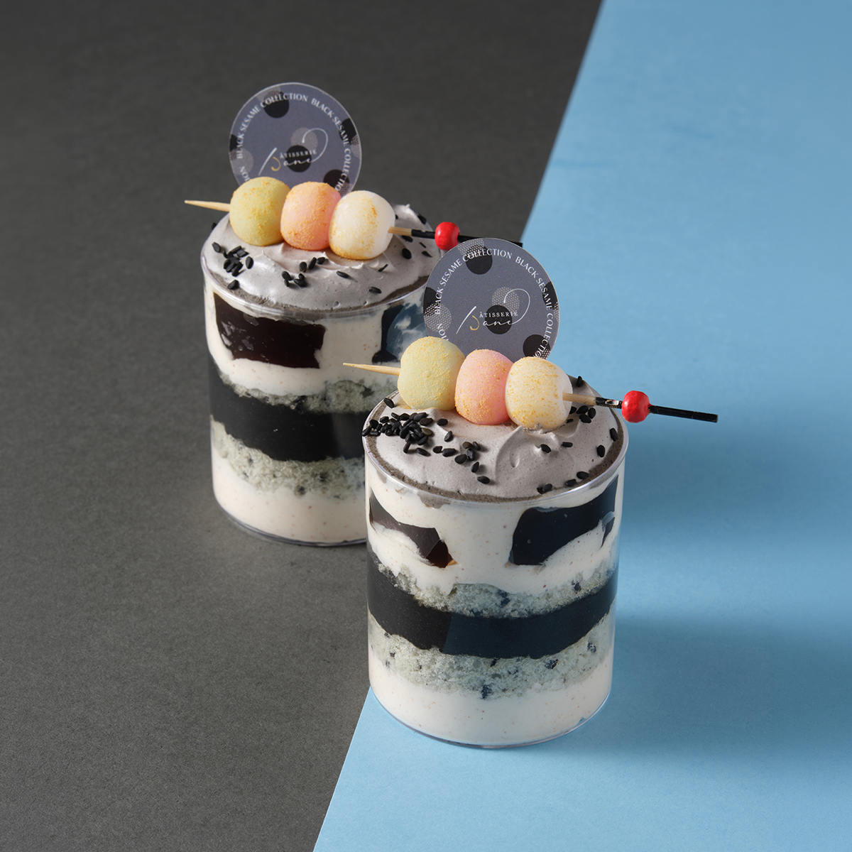 Pâtisserie Jane黃豆粉黑芝麻麻糬杯
