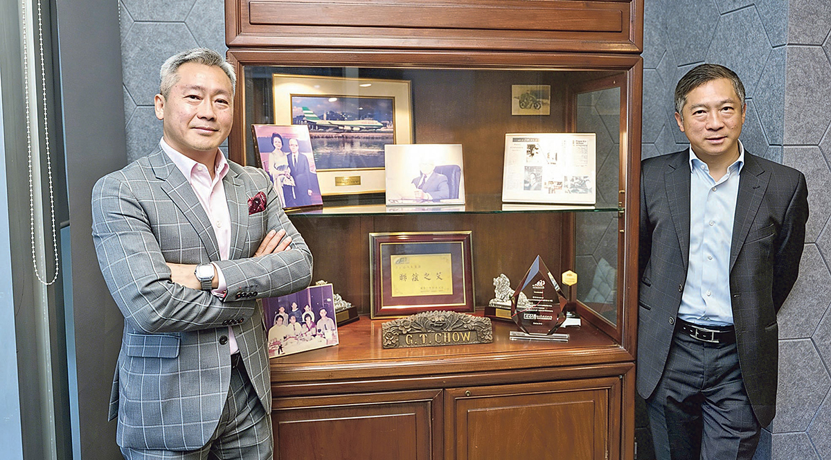 聯誼工程踏入65周年,兩位聯席主席周治榮(左)及周治偉展望,企業繼續凝聚專家工程師團隊,成為本地跨專業工程整合專家。